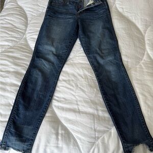 Madewell Dark Blue Straight Leg Jeans